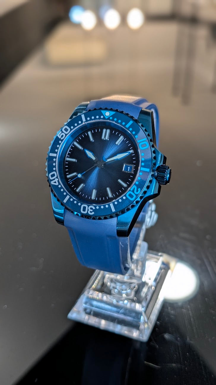 Zero Ops Ice Blue automatic watch