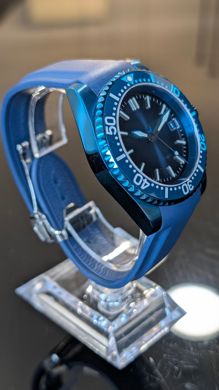 Zero Ops Ice Blue automatic watch
